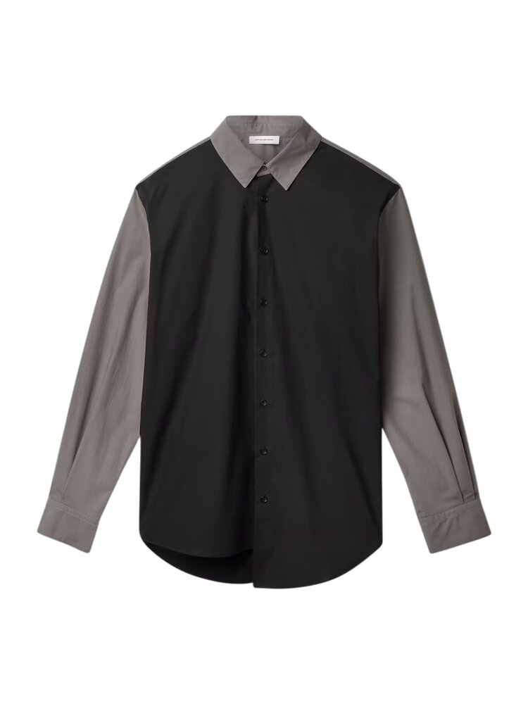 Applied Art Forms APPLIED ART FORMS PM1-5 CONTRAST SHIRT ZWART/GRIJS Applied Art Forms APPLIED ART FORMS PM1-5 CONTRAST SHIRT ZWART/GRIJS