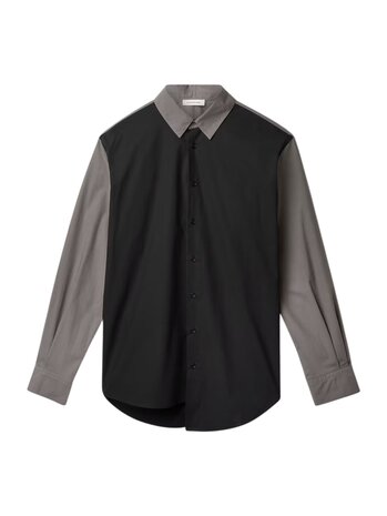 Applied Art Forms APPLIED ART FORMS PM1-5 CONTRAST SHIRT ZWART/GRIJS Applied Art Forms APPLIED ART FORMS PM1-5 CONTRAST SHIRT ZWART/GRIJS