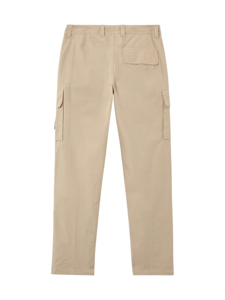Stone Island STONE ISLAND CANVAS WEAVE COTTON CARGO PANTS DESERT