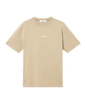 Stone Island STONE ISLAND COMBED ORGANIC COTTON JERSEY T-SHIRT DESERT