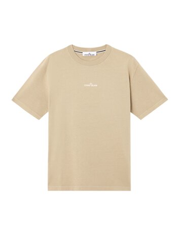 Stone Island STONE ISLAND COMBED ORGANIC COTTON JERSEY T-SHIRT DESERT