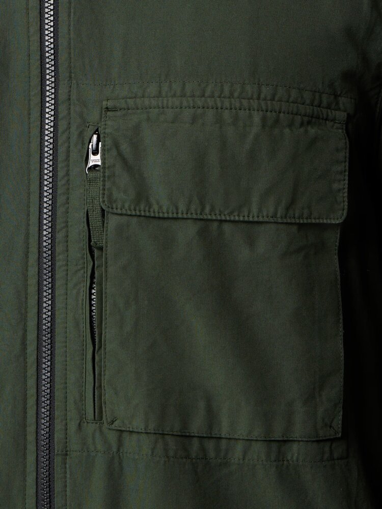 Stone Island STONE ISLAND CANVAS WEAVE COTTON OVERSHIRT JUNIPER