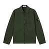 Stone Island STONE ISLAND CANVAS WEAVE COTTON OVERSHIRT JUNIPER