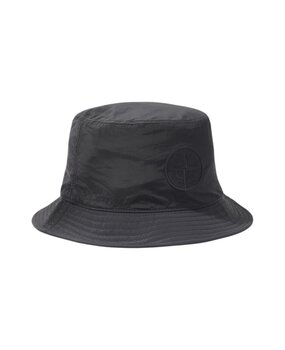 STONE ISLAND NYLON METAL IN ECONYL BUCKET HAT ZWART