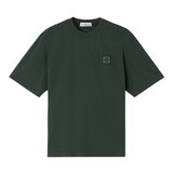 STONE ISLAND COMBED ORGANIC COTTON JERSEY T-SHIRT JUNIPER