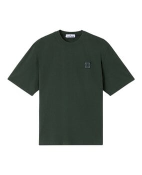 Stone Island STONE ISLAND COMBED ORGANIC COTTON JERSEY T-SHIRT JUNIPER