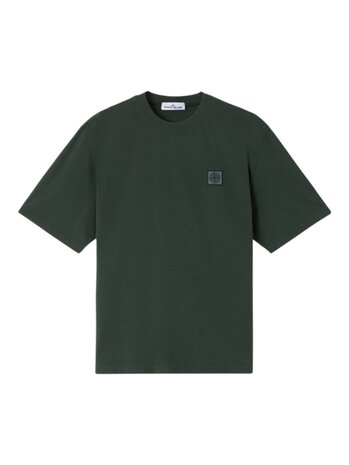 Stone Island STONE ISLAND COMBED ORGANIC COTTON JERSEY T-SHIRT JUNIPER