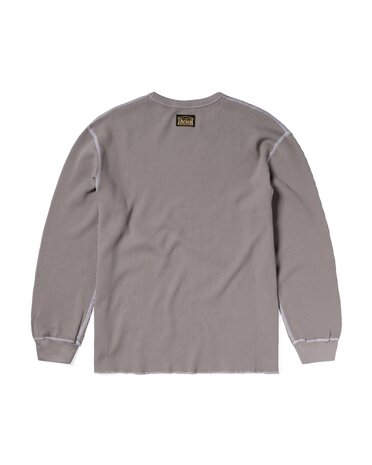 Aries ARIES REVERSIBLE TEMPLE WAFFLE LONGSLEEVE GRIJS Aries ARIES REVERSIBLE TEMPLE WAFFLE LONGSLEEVE GRIJS