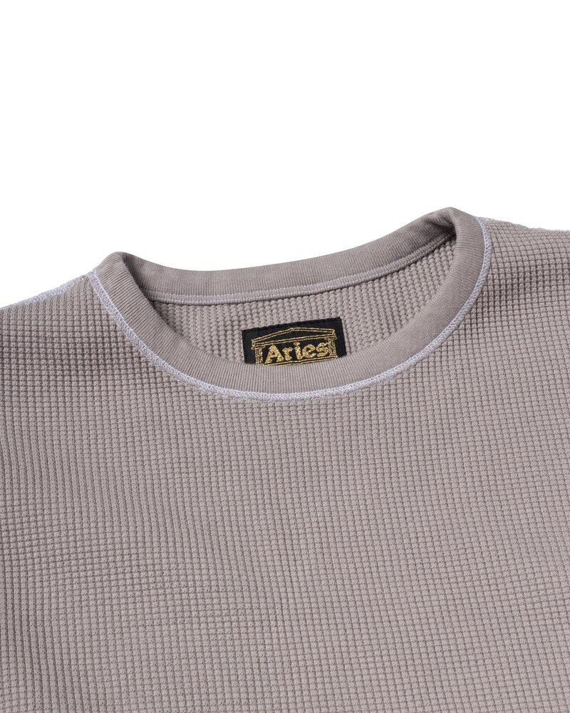 Aries ARIES REVERSIBLE TEMPLE WAFFLE LONGSLEEVE GRIJS Aries ARIES REVERSIBLE TEMPLE WAFFLE LONGSLEEVE GRIJS
