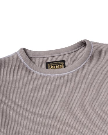 Aries ARIES REVERSIBLE TEMPLE WAFFLE LONGSLEEVE GRIJS Aries ARIES REVERSIBLE TEMPLE WAFFLE LONGSLEEVE GRIJS