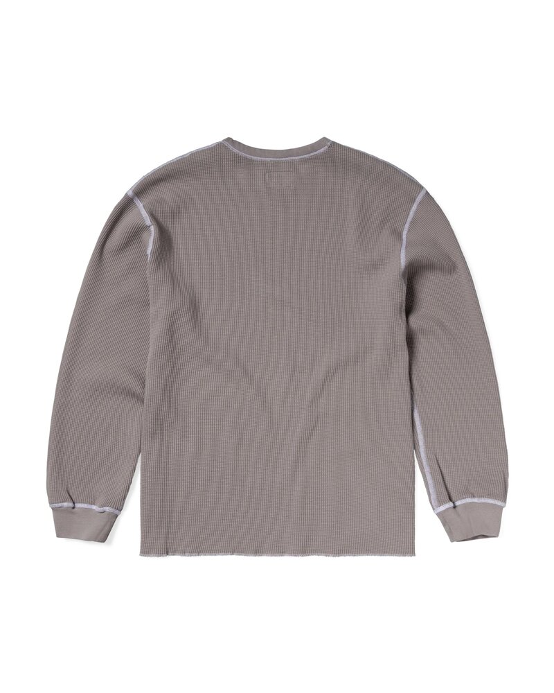 Aries ARIES REVERSIBLE TEMPLE WAFFLE LONGSLEEVE GRIJS Aries ARIES REVERSIBLE TEMPLE WAFFLE LONGSLEEVE GRIJS