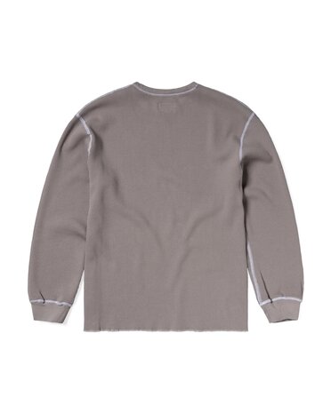 Aries ARIES REVERSIBLE TEMPLE WAFFLE LONGSLEEVE GRIJS Aries ARIES REVERSIBLE TEMPLE WAFFLE LONGSLEEVE GRIJS