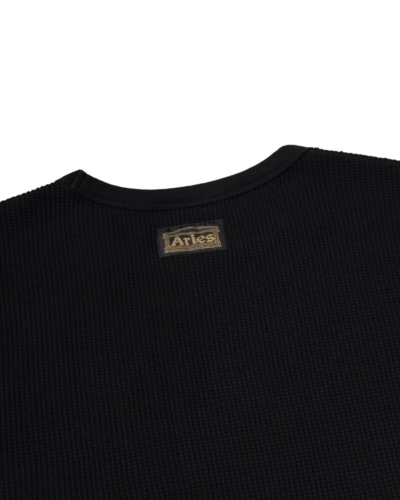 Aries ARIES REVERSIBLE TEMPLE WAFFLE LONGSLEEVE ZWART Aries ARIES REVERSIBLE TEMPLE WAFFLE LONGSLEEVE ZWART