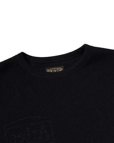 Aries ARIES REVERSIBLE TEMPLE WAFFLE LONGSLEEVE ZWART Aries ARIES REVERSIBLE TEMPLE WAFFLE LONGSLEEVE ZWART