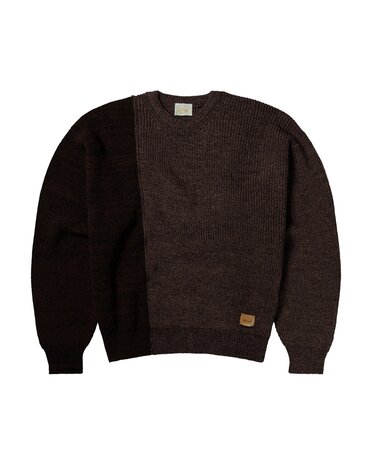 Aries ARIES BI-COLOUR FISHERMAN SWEATER BRUIN Aries ARIES BI-COLOUR FISHERMAN SWEATER BRUIN