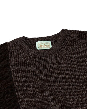 Aries ARIES BI-COLOUR FISHERMAN SWEATER BRUIN Aries ARIES BI-COLOUR FISHERMAN SWEATER BRUIN