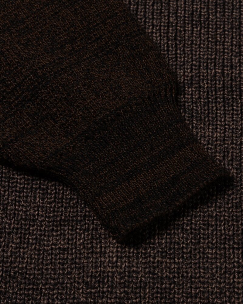 Aries ARIES BI-COLOUR FISHERMAN SWEATER BRUIN Aries ARIES BI-COLOUR FISHERMAN SWEATER BRUIN
