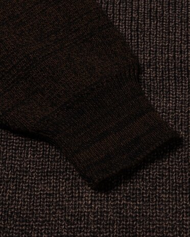 Aries ARIES BI-COLOUR FISHERMAN SWEATER BRUIN Aries ARIES BI-COLOUR FISHERMAN SWEATER BRUIN