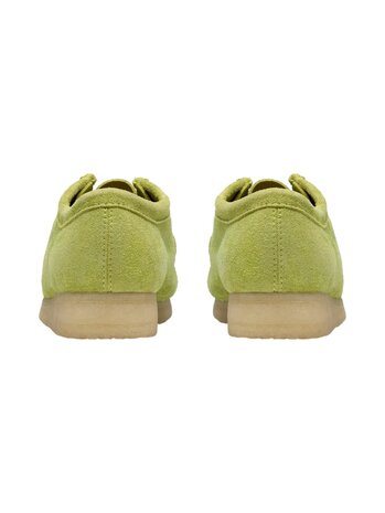 CLARKS WALLABEE LIME SUEDE