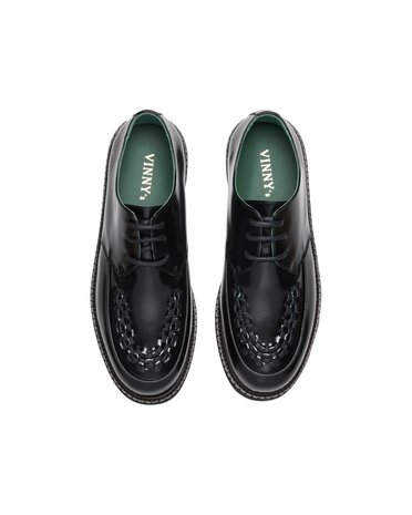 VINNY'S BOAT CREEPER SHOE ZWART