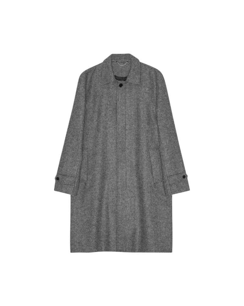 Palmes PALMES TENNIS SOCIETY HERITAGE WOOL COAT GRIJS