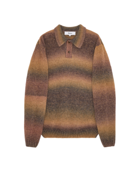 Palmes PALMES ALPACA KNIT POLO PULLOVER MULTICOLOUR
