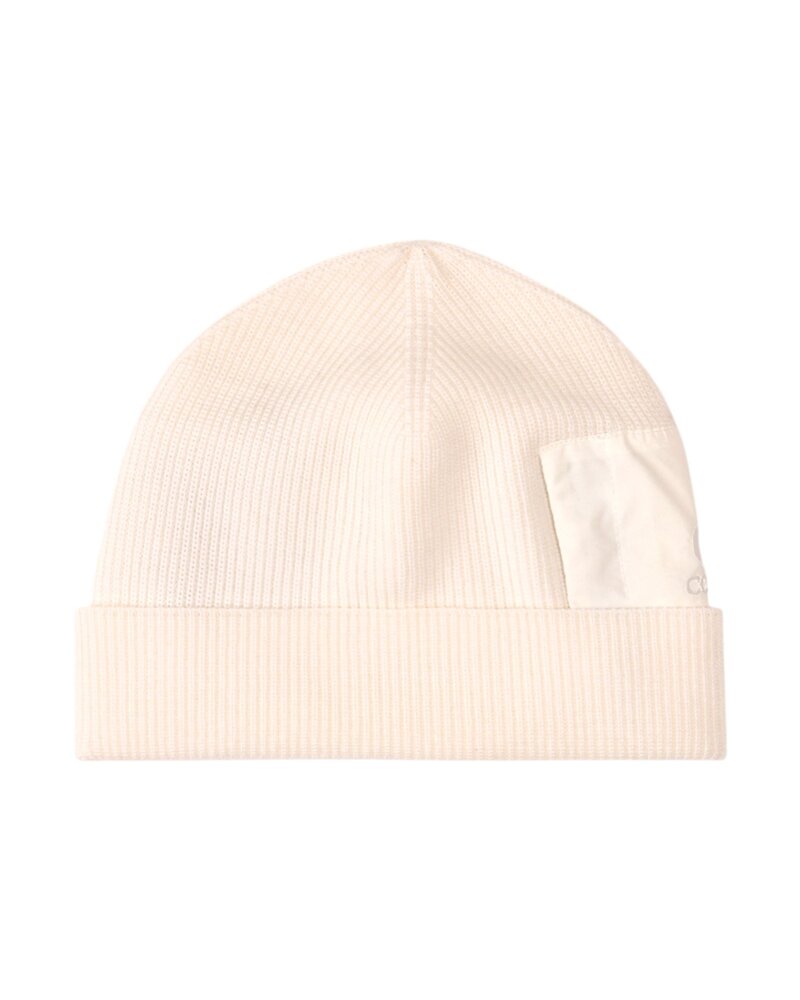 C.P. COMPANY EXTRAFINE MERINO WOOL BEANIE WIT