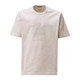 C.P. COMPANY MERCERIZED 30/2 JERSEY T-SHIRT BEIGE