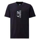 C.P. COMPANY 30/1 JERSEY LOGO T-SHIRT MARINE