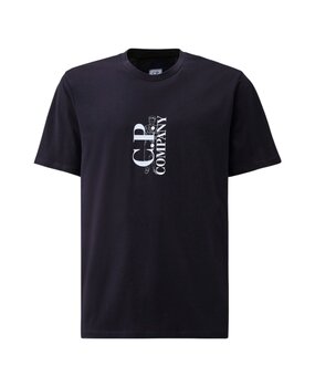 C.P. Company C.P. COMPANY 30/1 JERSEY LOGO T-SHIRT MARINE