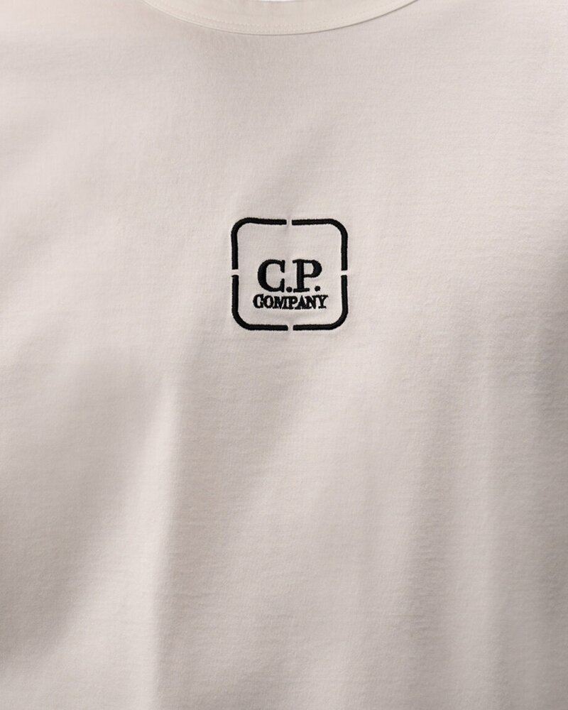 C.P. COMPANY METROPOLIS SERIES MERCERIZED JERSEY LONGSLEEVE WIT