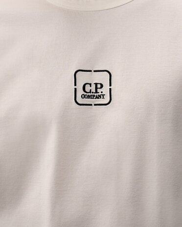 C.P. COMPANY METROPOLIS SERIES MERCERIZED JERSEY LONGSLEEVE WIT
