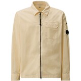 C.P. COMPANY ORGANIC GABARDINE OVERSHIRT PISTACHIO SHELL
