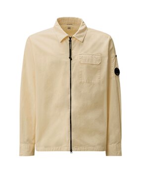 C.P. COMPANY ORGANIC GABARDINE OVERSHIRT PISTACHIO SHELL C.P. COMPANY ORGANIC GABARDINE OVERSHIRT PISTACHIO SHELL