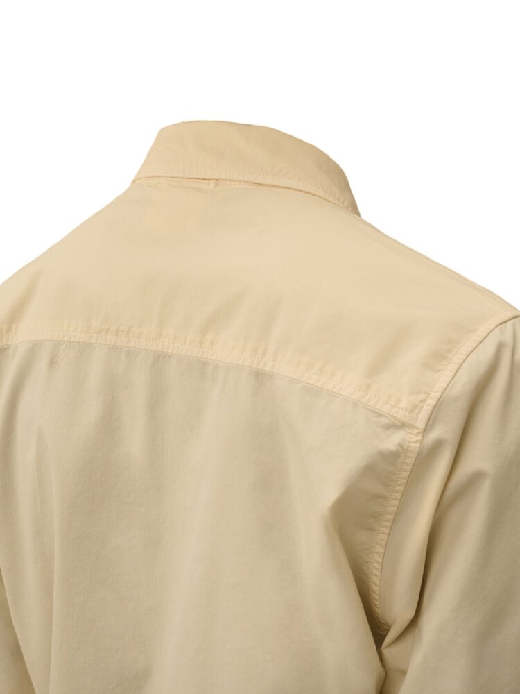 C.P. COMPANY ORGANIC GABARDINE OVERSHIRT PISTACHIO SHELL