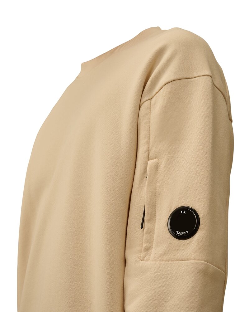 C.P. COMPANY DIAGONAL RAISED FLEECE SWEATER PISTACHIO SHELL