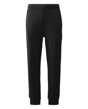 C.P. COMPANY DIAGONAL RAISED FLEECE SWEATPANTS ZWART C.P. COMPANY DIAGONAL RAISED FLEECE SWEATPANTS ZWART