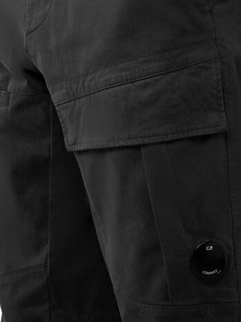 C.P. Company C.P. COMPANY STRETCH SATEEN LOOSE CARGO PANTS DARK SHADOW