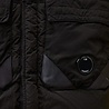 C.P. COMPANY ECO-CHROME R MIXED HOODED BODYWARMER ZWART C.P. COMPANY ECO-CHROME R MIXED HOODED BODYWARMER ZWART
