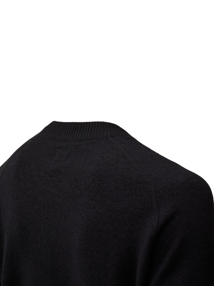 C.P. COMPANY MERINO WOOL FELTED PULLOVER MARINE