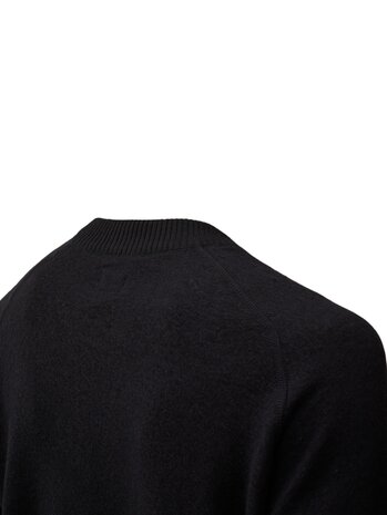 C.P. COMPANY MERINO WOOL FELTED PULLOVER MARINE