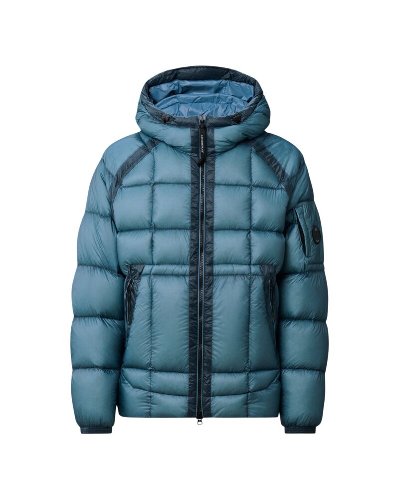 C.P. COMPANY D.D. SHELL HOODED DOWN PUFFER JACK BLAUW