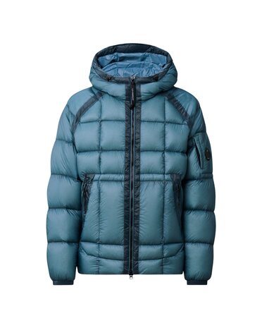 C.P. COMPANY D.D. SHELL HOODED DOWN PUFFER JACK BLAUW
