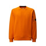 C.P. COMPANY DIAGONAL RAISED FLEECE CREWNECK SWEATER ORANJE