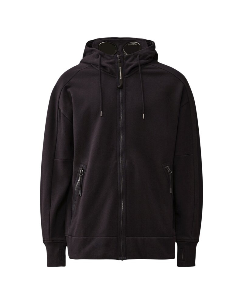 C.P. COMPANY DIAGONAL RAISED FLEECE GOGGLE VEST MARINE