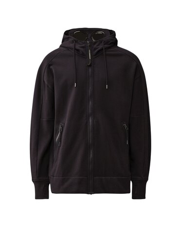 C.P. COMPANY DIAGONAL RAISED FLEECE GOGGLE VEST MARINE