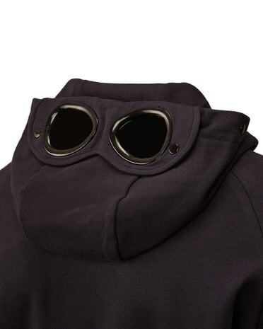 C.P. COMPANY DIAGONAL RAISED FLEECE GOGGLE VEST MARINE