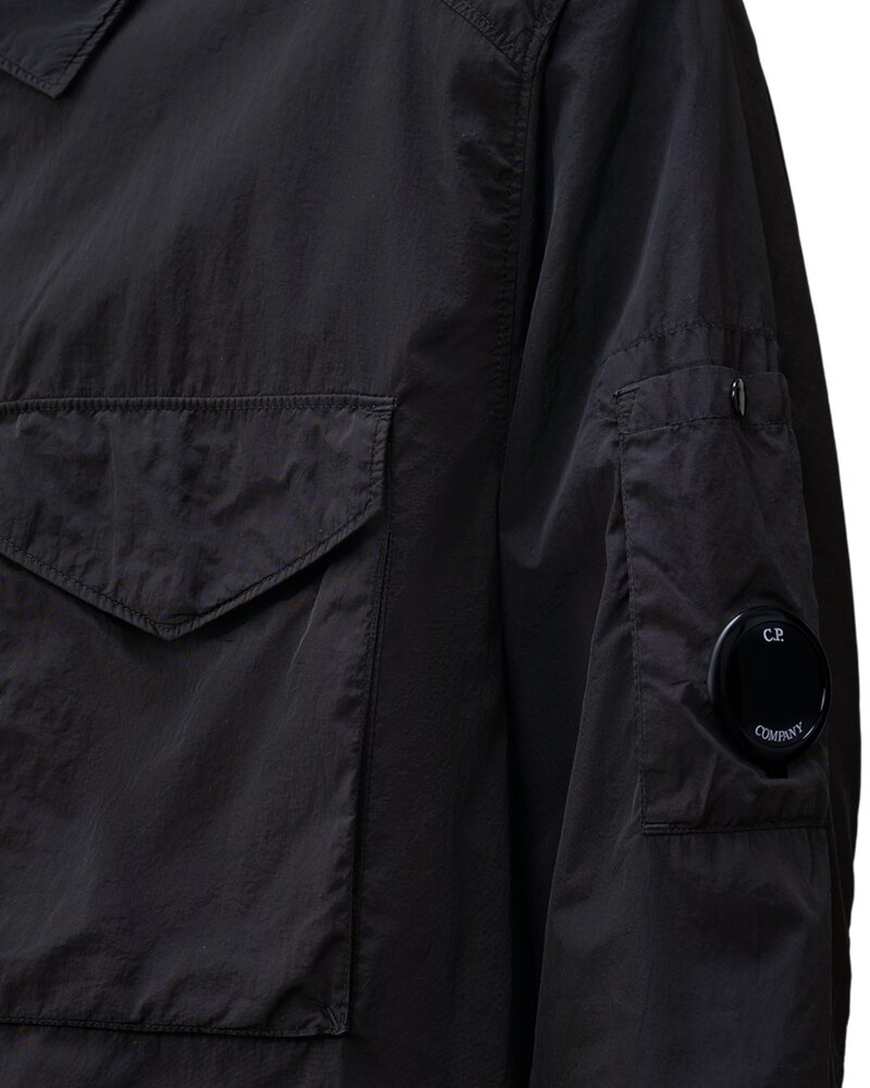 C.P. COMPANY CHROME-R LENS ZIPPED OVERSHIRT MARINE