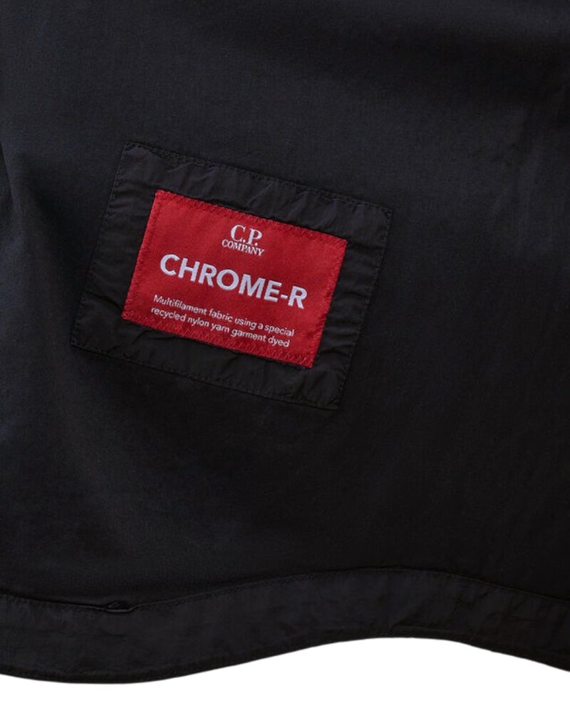 C.P. COMPANY CHROME-R LENS ZIPPED OVERSHIRT MARINE