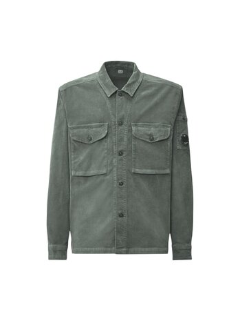C.P. COMPANY CODUROY OVERSHIRT GUNMETAL